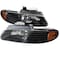 Spec-D Tuning 96-00 Dodge Caravan Euro Headlights Black Housing, 2LH-CAR96JM-RS 2LH-CAR96JM-RS - alternate 1